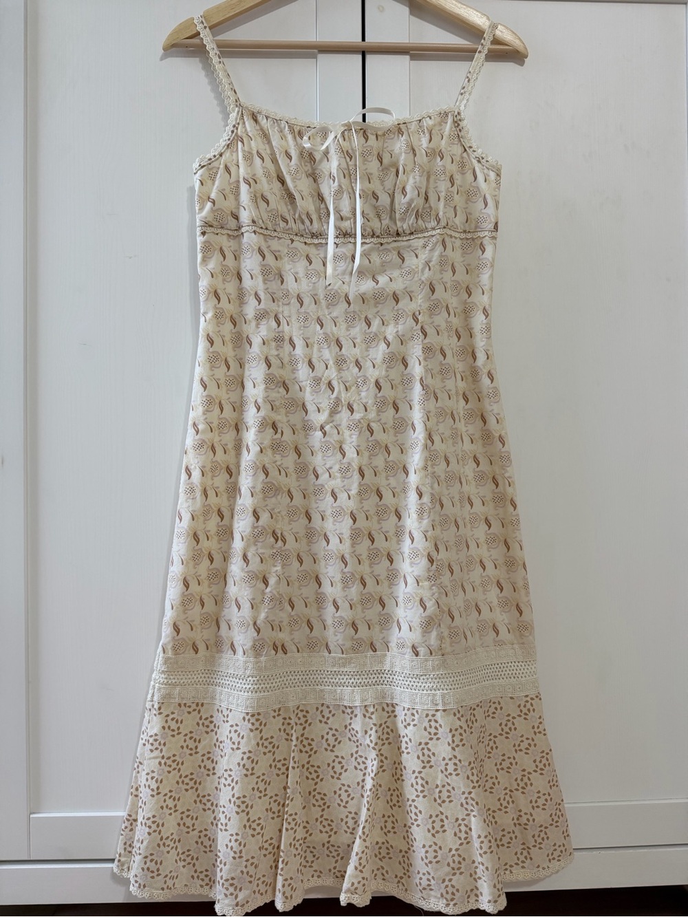 Express Y2K Babydoll Midi Dress Fairy Cottage Coquette Feminine Floral